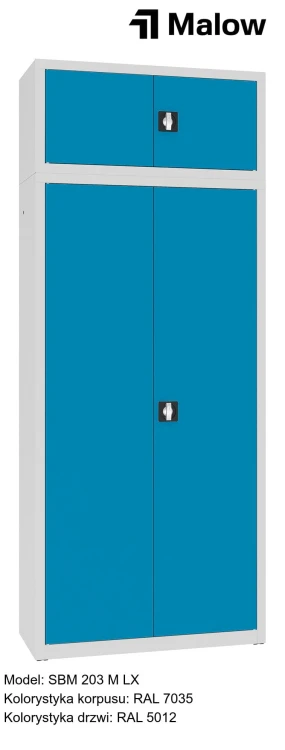 SBM 203 M LX Kolorystyka korpusu - RAL 7035 Kolorystyka drzwi - RAL 5012.jpg