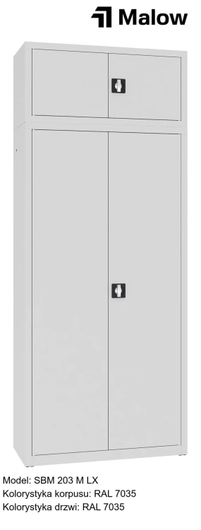 SBM 203 M LX Kolorystyka korpusu - RAL 7035 Kolorystyka drzwi - RAL 7035.jpg