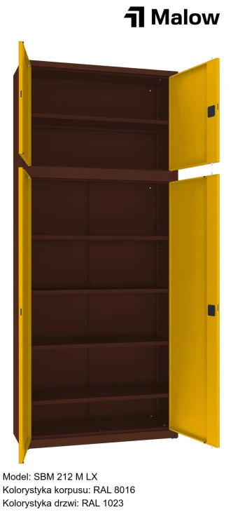 SBM 212 M LX Kolorystyka korpusu - RAL 8016 Kolorystyka drzwi - RAL 1023 (1).jpg