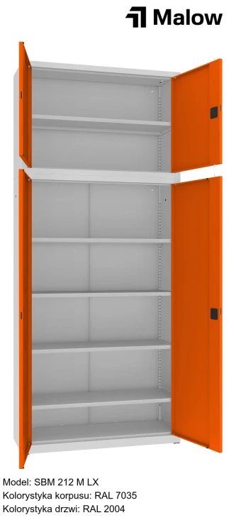 SBM 212 M LX Kolorystyka korpusu - RAL 7035 Kolorystyka drzwi - RAL 2004 (1).jpg