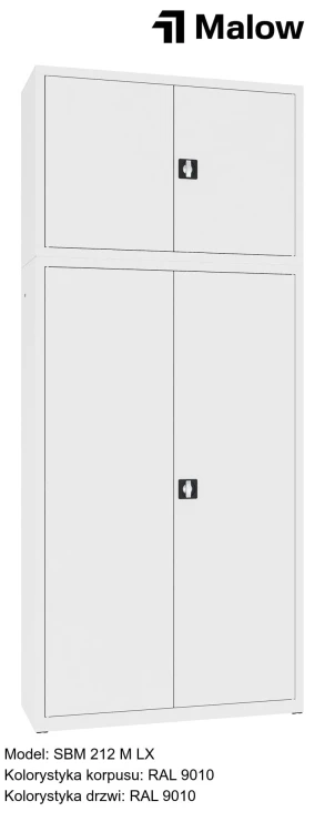 SBM 212 M LX Kolorystyka korpusu - RAL 9010 Kolorystyka drzwi - RAL 9010.jpg