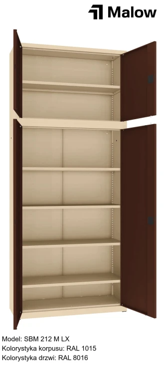 SBM 212 M LX Kolorystyka korpusu - RAL 1015 Kolorystyka drzwi - RAL 8016 (1).jpg