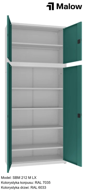 SBM 212 M LX Kolorystyka korpusu - RAL 7035 Kolorystyka drzwi - RAL 6033 (1).jpg