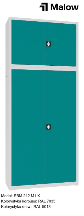 SBM 212 M LX Kolorystyka korpusu - RAL 7035 Kolorystyka drzwi - RAL 5018.jpg