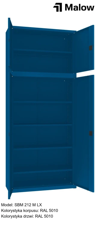 SBM 212 M LX Kolorystyka korpusu - RAL 5010 Kolorystyka drzwi - RAL 5010 (1).jpg