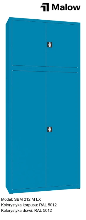 SBM 212 M LX Kolorystyka korpusu - RAL 5012 Kolorystyka drzwi - RAL 5012.jpg
