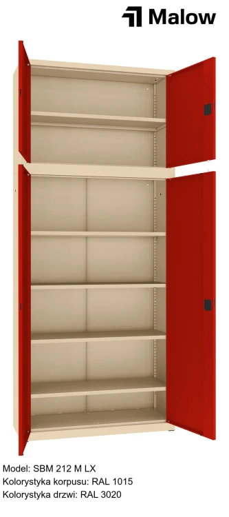 SBM 212 M LX Kolorystyka korpusu - RAL 1015 Kolorystyka drzwi - RAL 3020 (1).jpg