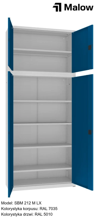 SBM 212 M LX Kolorystyka korpusu - RAL 7035 Kolorystyka drzwi - RAL 5010 (1).jpg