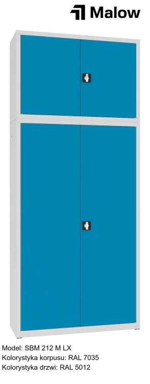 SBM 212 M LX Kolorystyka korpusu - RAL 7035 Kolorystyka drzwi - RAL 5012.jpg