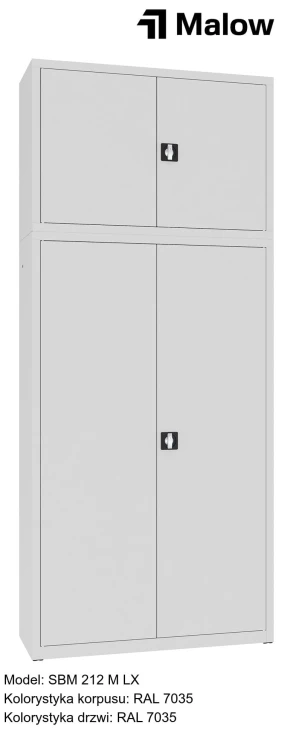 SBM 212 M LX Kolorystyka korpusu - RAL 7035 Kolorystyka drzwi - RAL 7035.jpg