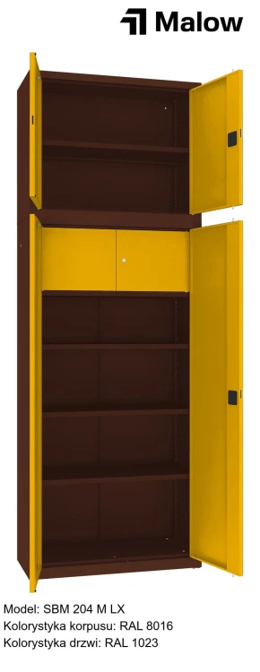 SBM 204 M LX Kolorystyka korpusu - RAL 8016 Kolorystyka drzwi - RAL 1023 (1).jpg