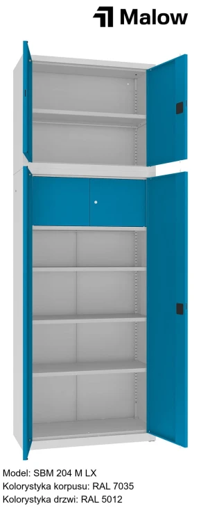 SBM 204 M LX Kolorystyka korpusu - RAL 7035 Kolorystyka drzwi - RAL 5012 (1).jpg