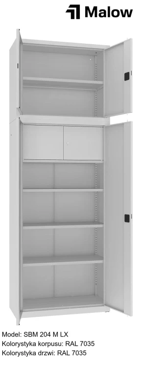 SBM 204 M LX Kolorystyka korpusu - RAL 7035 Kolorystyka drzwi - RAL 7035 (1).jpg
