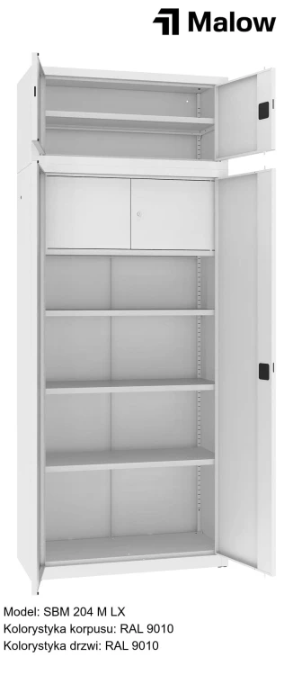 SBM 204 M LX Kolorystyka korpusu - RAL 9010 Kolorystyka drzwi - RAL 9010 (1).jpg