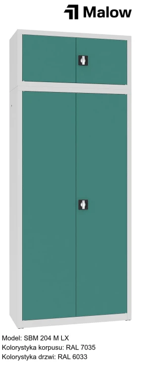 SBM 204 M LX Kolorystyka korpusu - RAL 7035 Kolorystyka drzwi - RAL 6033.jpg
