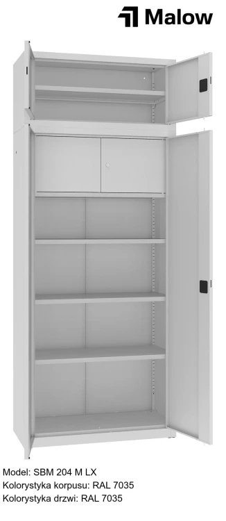 SBM 204 M LX Kolorystyka korpusu - RAL 7035 Kolorystyka drzwi - RAL 7035 (1).jpg