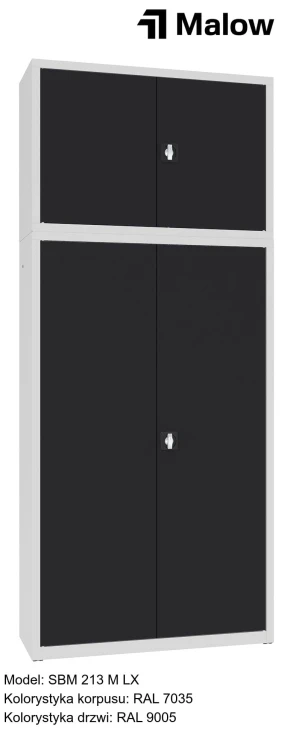 SBM 213 M LX Kolorystyka korpusu - RAL 7035 Kolorystyka drzwi - RAL 9005.jpg