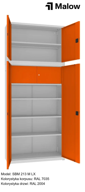 SBM 213 M LX Kolorystyka korpusu - RAL 7035 Kolorystyka drzwi - RAL 2004 (1).jpg