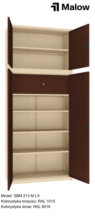 SBM 213 M LX Kolorystyka korpusu - RAL 1015 Kolorystyka drzwi - RAL 8016 (1).jpg