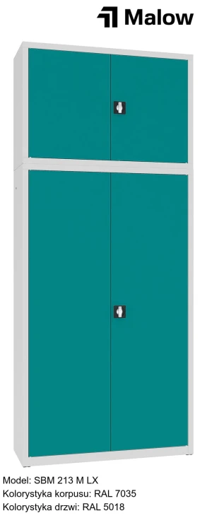 SBM 213 M LX Kolorystyka korpusu - RAL 7035 Kolorystyka drzwi - RAL 5018.jpg