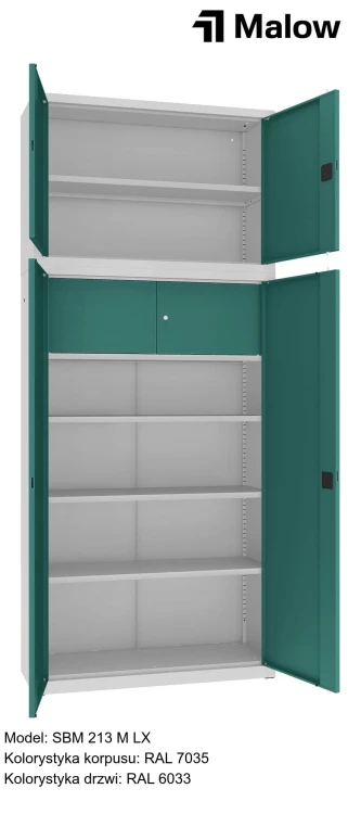 SBM 213 M LX Kolorystyka korpusu - RAL 7035 Kolorystyka drzwi - RAL 6033 (1).jpg
