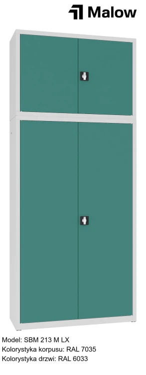 SBM 213 M LX Kolorystyka korpusu - RAL 7035 Kolorystyka drzwi - RAL 6033.jpg