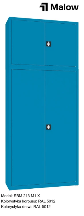 SBM 213 M LX Kolorystyka korpusu - RAL 5012 Kolorystyka drzwi - RAL 5012.jpg