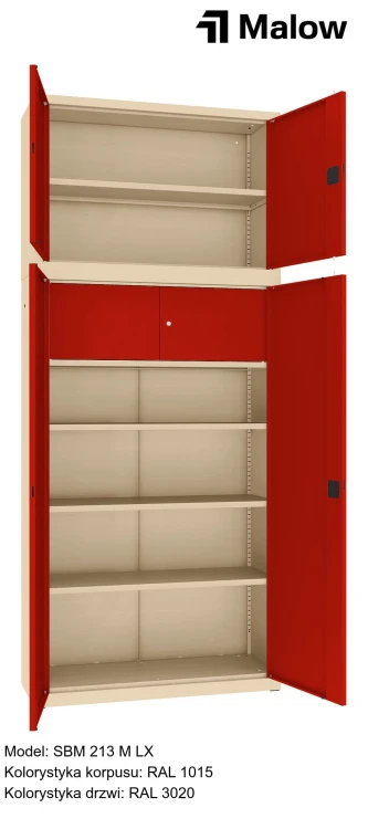 SBM 213 M LX Kolorystyka korpusu - RAL 1015 Kolorystyka drzwi - RAL 3020 (1).jpg