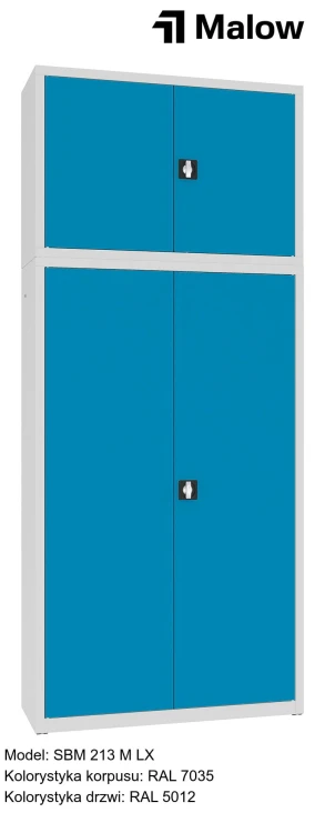SBM 213 M LX Kolorystyka korpusu - RAL 7035 Kolorystyka drzwi - RAL 5012.jpg
