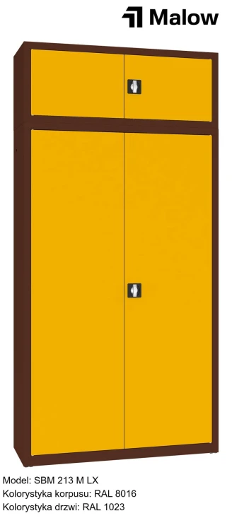SBM 213 M LX Kolorystyka korpusu - RAL 8016 Kolorystyka drzwi - RAL 1023.jpg