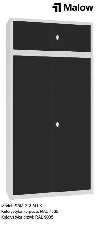SBM 213 M LX Kolorystyka korpusu - RAL 7035 Kolorystyka drzwi - RAL 9005.jpg
