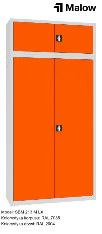 SBM 213 M LX Kolorystyka korpusu - RAL 7035 Kolorystyka drzwi - RAL 2004.jpg