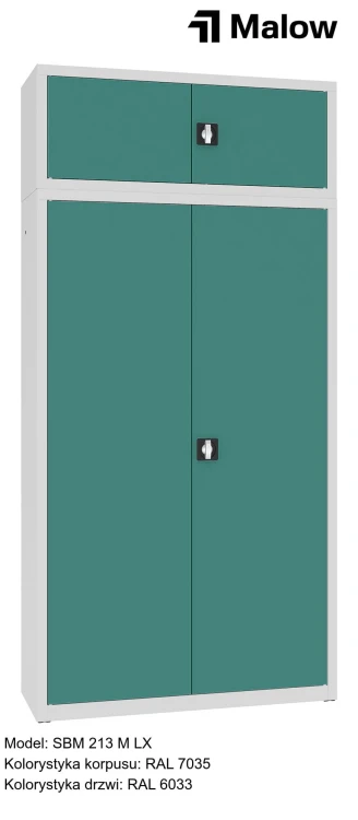 SBM 213 M LX Kolorystyka korpusu - RAL 7035 Kolorystyka drzwi - RAL 6033.jpg