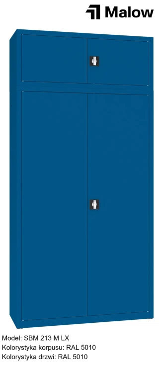 SBM 213 M LX Kolorystyka korpusu - RAL 5010 Kolorystyka drzwi - RAL 5010.jpg