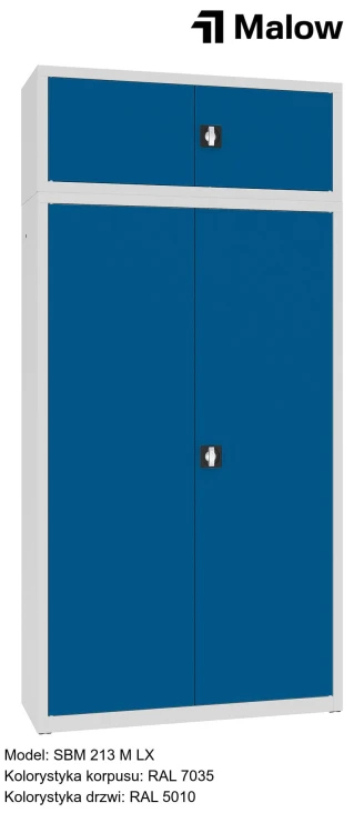 SBM 213 M LX Kolorystyka korpusu - RAL 7035 Kolorystyka drzwi - RAL 5010.jpg