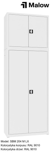 SBM 204 M LX Kolorystyka korpusu - RAL 9010 Kolorystyka drzwi - RAL 9010.jpg